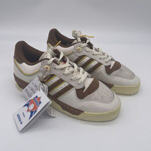 [FZ6317] Adidas Originals Men's Rivalry Low 86 Chalk White/Brown/Yellow L@@k